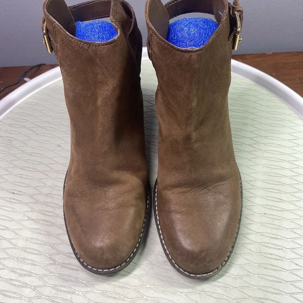 Cole Haan Pippa Womens Brown Leather Booties Sling Back Ankle SZ‎ 8